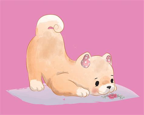 dog cute watercolor 3588860 Vector Art at Vecteezy