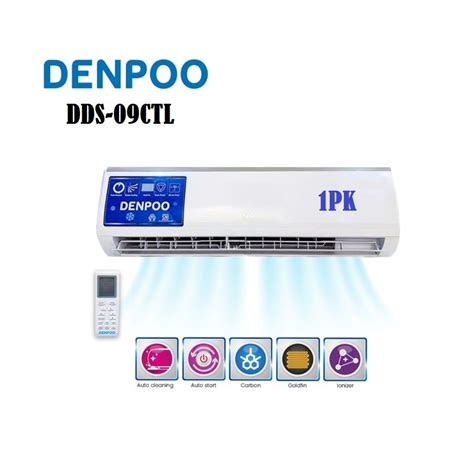 Jual Denpoo DDS 09CTL AC Split 1 PK Ionizer Goldfin 815watt 1PK LOW