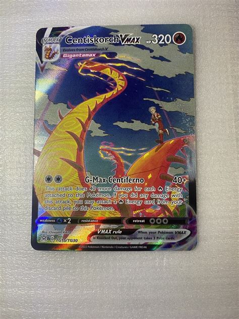 Pokemon Centiskorch Vmax TG15 TG30 Lost Origin Card Sword Shield Values