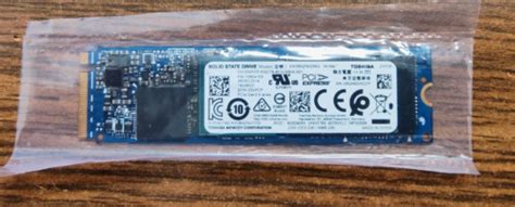 Toshiba KXG60ZNV256G 256GB M 2 NVMe PCIE SSD Used Dell P N 03VFCP Used