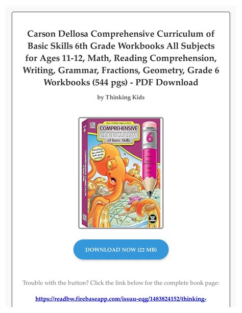 Ebook Carson Dellosa Comprehensive Curriculum Of Basic Skills 6th Grade