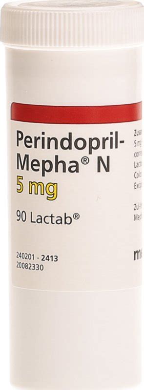 Perindopril Mepha N Lactabs 5mg Dose 90 Stück in der Adler Apotheke