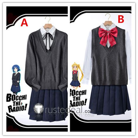 Bocchi the Rock Hitori Ryo Yamada School Uniform Cosplay Costume