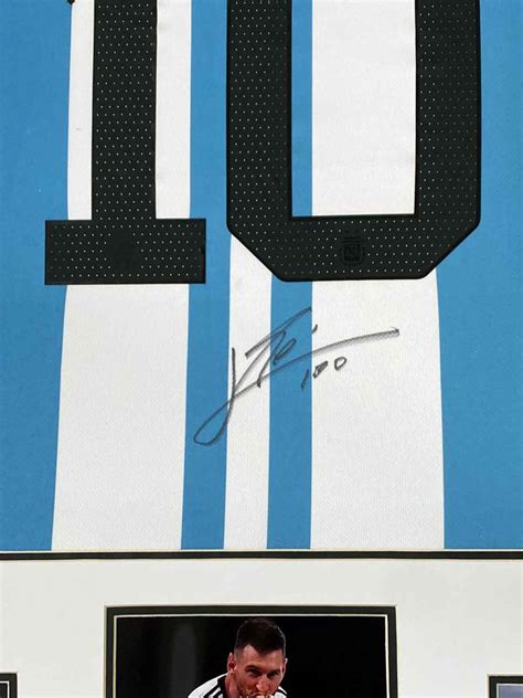 Authentically Signed Lionel Messi – Argentina Framed Shirt – Mounts and ...