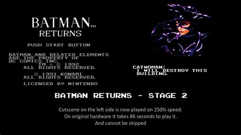 Batman Returns NES Stage 2 YouTube