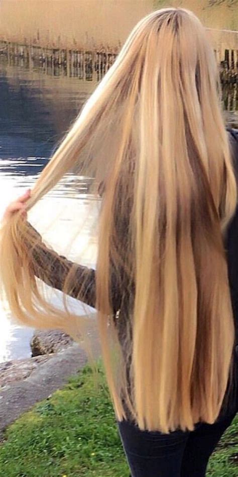 Beauty Straight Blonde Hair Sexy Long Hair Long Thick Hair