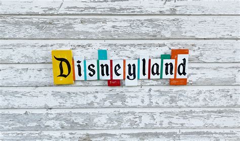 Vintage Disneyland Sign Hand Painted Sign - Etsy