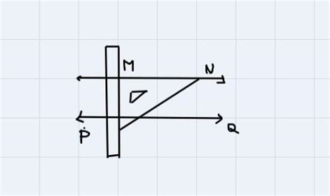 Draw A Line PQ Draw A Parallel Line Which Is 6 CM Away From The PQ