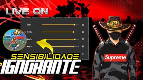 Free Fire Ao Vivo Em Busca Da Sensi Perfeita Treino A Line