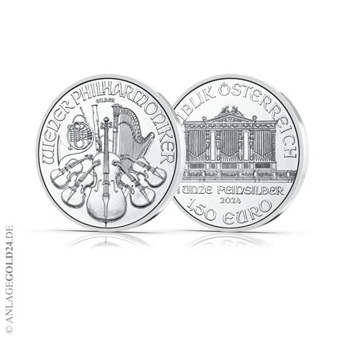 1 oz Silber Wiener Philharmoniker 2024 Goldmünzen Silbermünzen