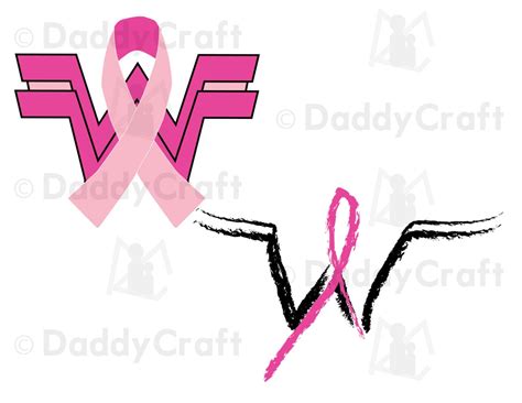 Superhero Breast Cancer Logos Etsy