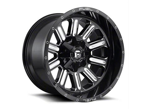 Fuel Wheels Silverado 3500 Hardline Gloss Black Milled 8 Lug Wheel