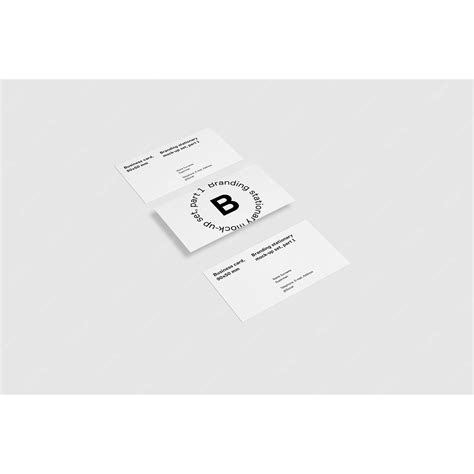 Free Psd Three Business Cards Mock Up