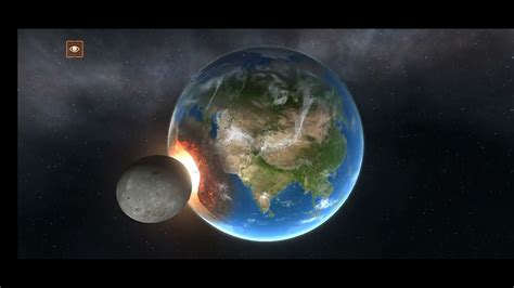 Moon Crashing To Earth Earth Simulator Youtube