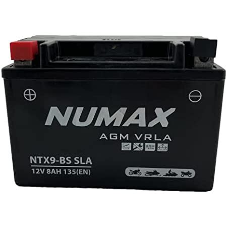 Amazon fr Batterie Numax AGM SLA scellée YTX9 BS SLA 12 V 8 AH 135