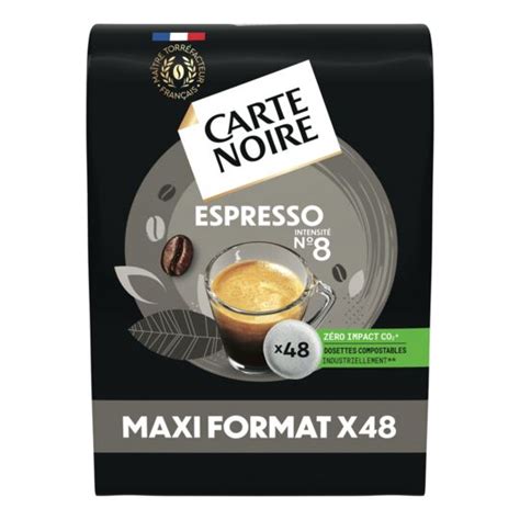 Café dosettes Compatibles Senseo Espresso n8 CARTE NOIRE la boite de