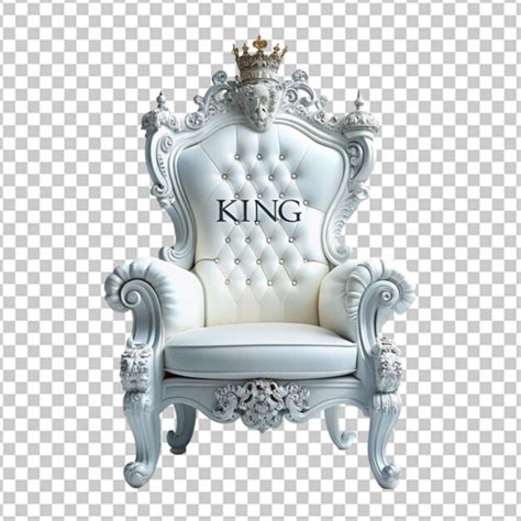 Royal Throne Chair Isolated On Transparent Background Premium Ai