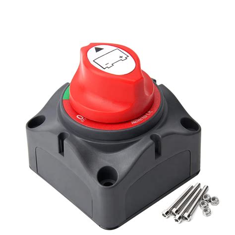 Afurkuot Battery Disconnect Switch Heavy Duty V Switch Marine Battery