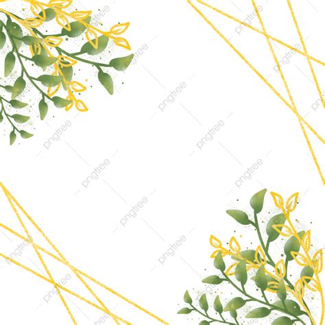 Watercolor Leaves Gold Png Picture Watercolor Leaves Frame With Gold