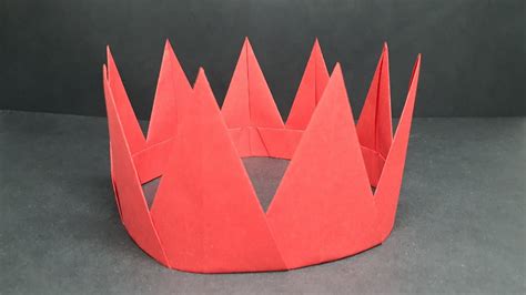 Origami Crown Without Glue How To Make Paper Crown Youtube