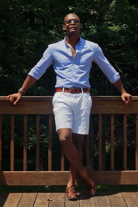 Stylist Tips For Men How To Wear White Shorts Short Men Fashion