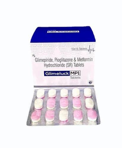 GLIMEPIRIDE 1MG METFORMIN HCL 500MG PIOGLITAZONE 15MG BILAYERED