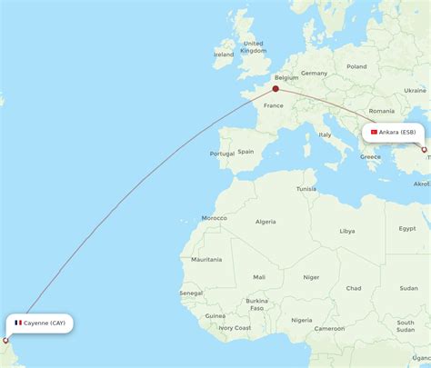 Flights From Cayenne To Ankara CAY To ESB Flight Routes