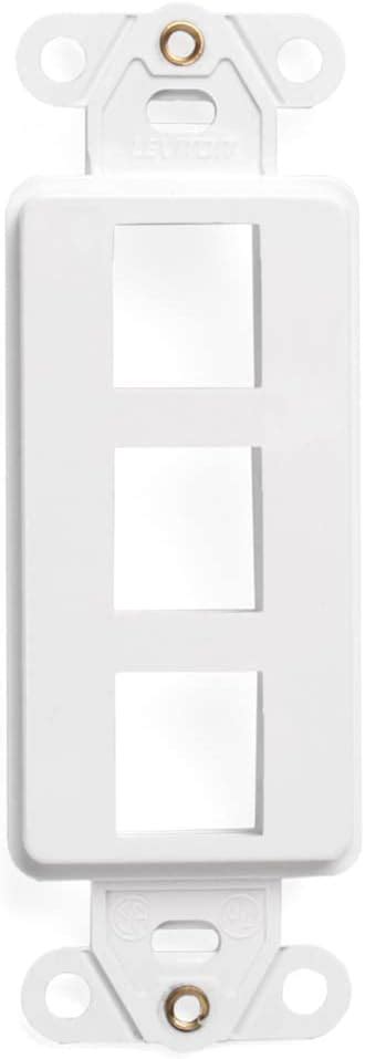 Leviton 41643 W Quickport Decora Insert 3 Port White Electronics