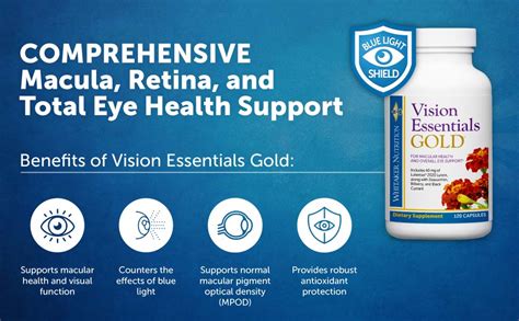 Amazon Dr Whitaker S Vision Essentials Gold Eye Health