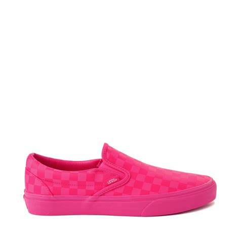 Vans Slip On Tonal Checkerboard Skate Shoe Pink Glow Journeys