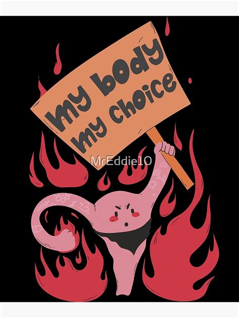 Póster Pro Choice Pro Feminismo Derechos de aborto Arte del útero de