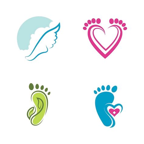 Premium Vector Foot Care Logo Template Vector Icon Illustration