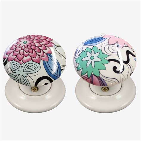 Woodstock Porcelain Door Knobs Pair The Ceramic Store