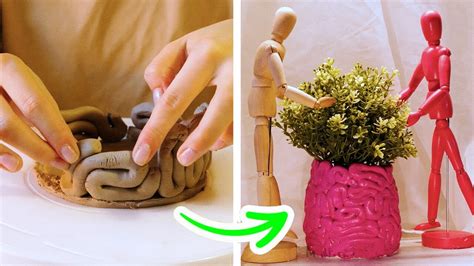 Incredible Air Dry Clay And Pottery Creations Youtube