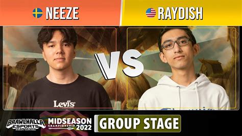 Neeze Vs Raydish Groups Midseason Championship Singles Youtube