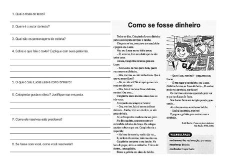Como Se Fosse Dinheiro Ruth Rocha Pdf - Como Se Fosse Dinheiro Ruth Rocha | PDF
