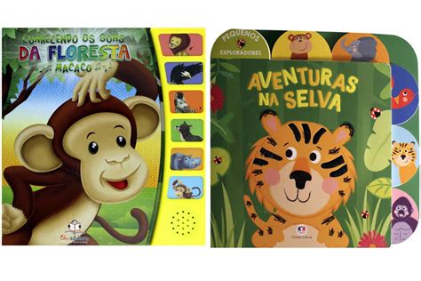 Kit De Livros Infantil Pequenos Exploradores Aventura Na Selva