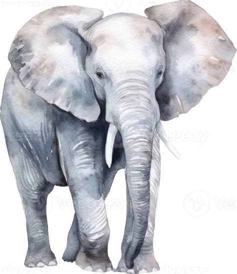 Elephant Watercolor Illustration Png