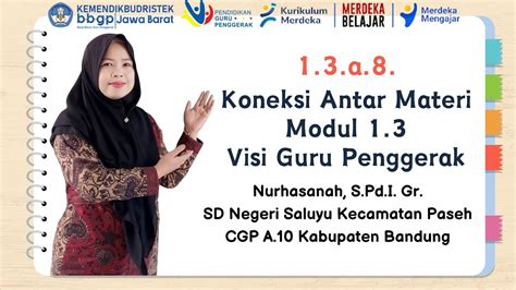 A Koneksi Antar Materi Modul Visi Guru Penggerak Youtube