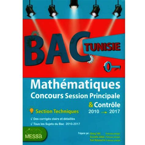 Bac Tunisie Math Matiques Examens Principale Bac Technique Synotec