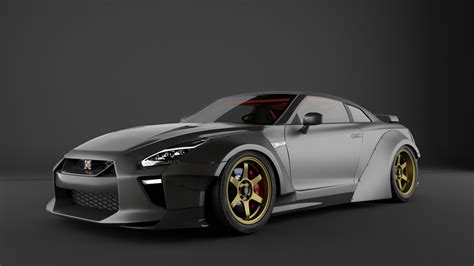 3d Nissan Gtr R35 Liberty Turbosquid 1337822