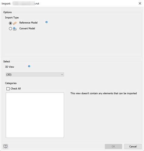 Quando Si Tenta Di Importare Un File Di Revit Rvt In Inventor Viene