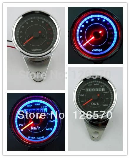 Universal Motorcycle Led Backlight Odometer Efi Tachometer Speedometer