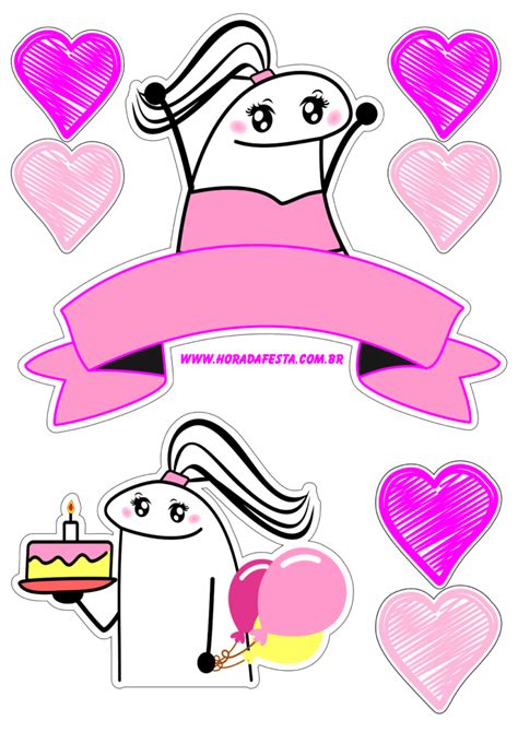 Bento Cake Flork Of Cows Topo De Bolo Azul E Rosa Png Artofit