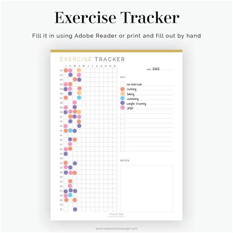 Exercise Tracker - Neat and Tidy Design