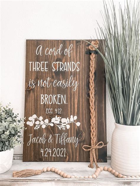 A Cord Of Three Strands Sign A Cord Of Strands Ecclesiastes