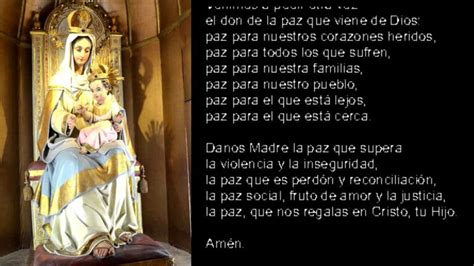 Oración a la Virgen de la Paz