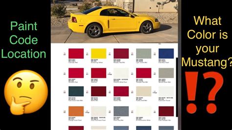 2006 Mustang Gt Color Codes Psoriasisguru