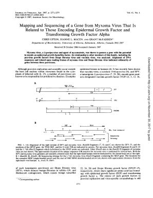 Fillable Online Jvi Asm Mapping And Sequencing Of A Gene From Myxoma