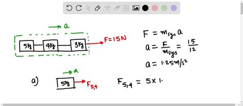 SOLVED Blocks With Masses Of 3 0 Kg 4 0 Kg And 5 0 Kg Are Lined Up